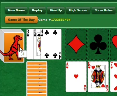 CANFIELD SOLITAIRE BY GREENFELT online oyun büyük