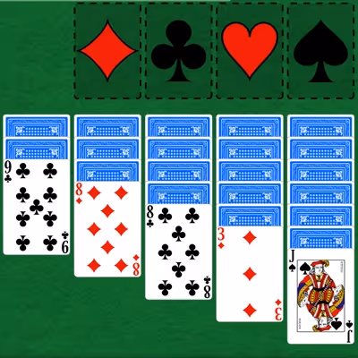 online ve ücretsiz Klondike Solitaire by Green Felt oyna