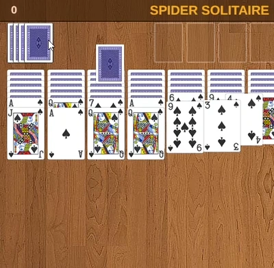 SPIDER SOLITAIRE online oyun büyük